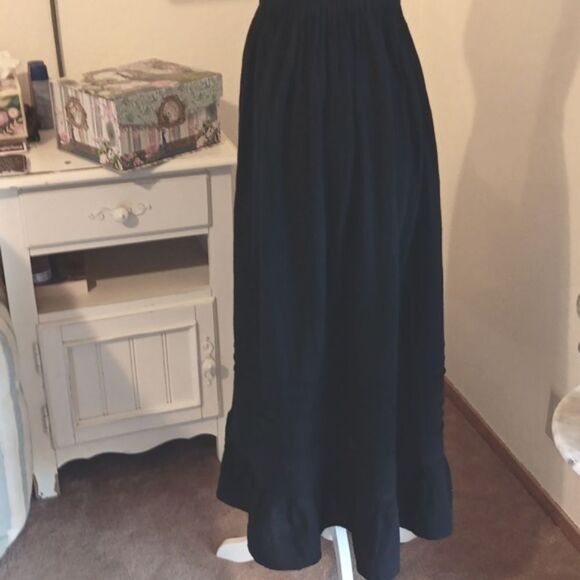 Classic Black Cotton Shirt.  Whimsigoth,  Cottagecore , Festival - Picture 4 of 7